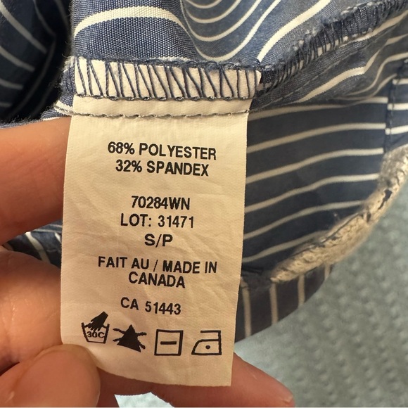 2/20 Floral and Striped 3/4 Sleeve Blouse - Women’s Small - Picture 5 of 8